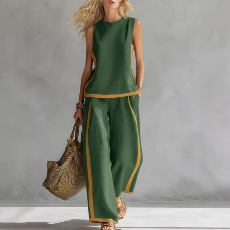 Special for New Women's Clothing Spring Summer Commuting Trendy Fashion Casual Suit Foreign Style Age Reduction Two-piece Set