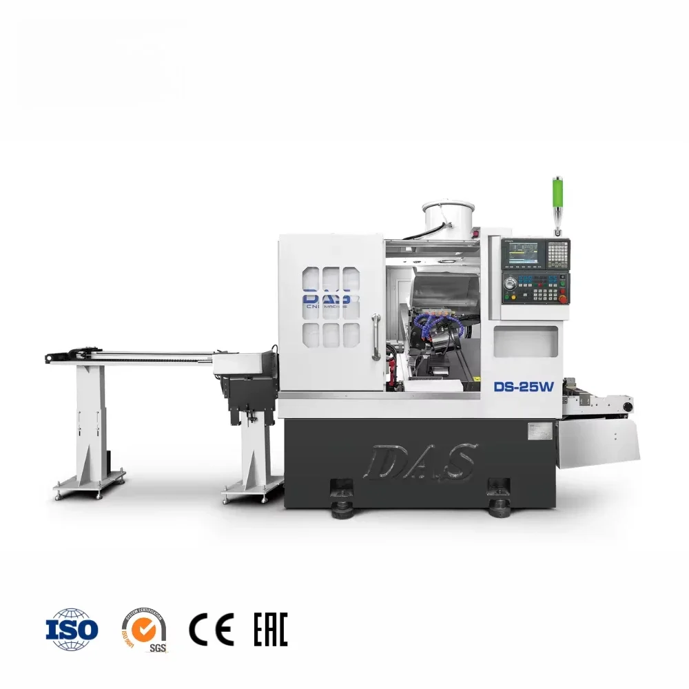 Torno de control numérico Torno Venta caliente Mini torno de control numérico Fácil operación Cama plana Mecanizado de torno rotativo de metal