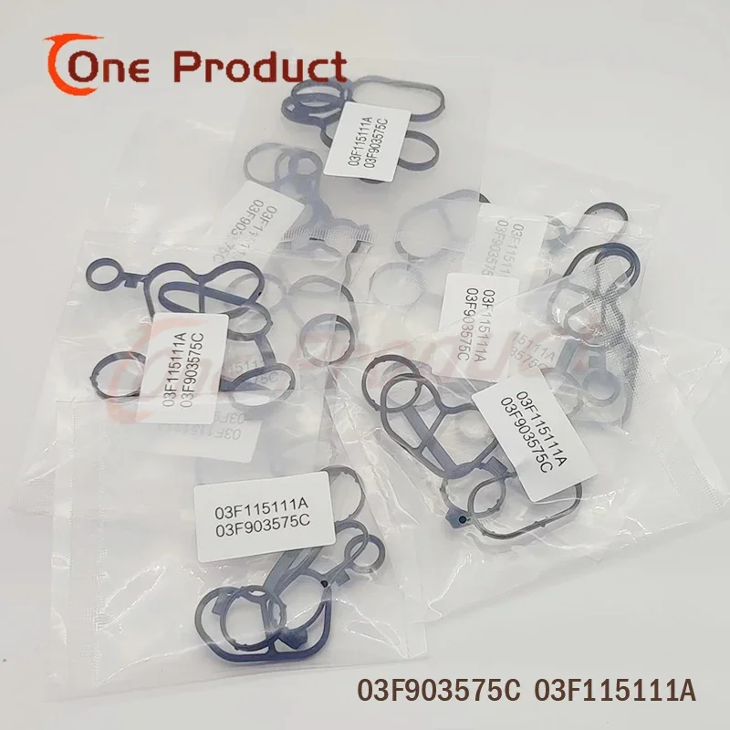 Parts 10set New Oil Filter Seal Gasket 03F903575C 03F115111A For VW Skoda AUDI Beetle Golf Car Accessories