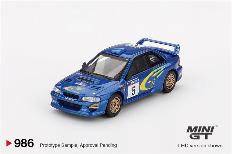 

MINI GT 1:64 Impreza WRC99 1999 г. Победитель раллийной Австралии # 5, литая под давлением модель автомобиля