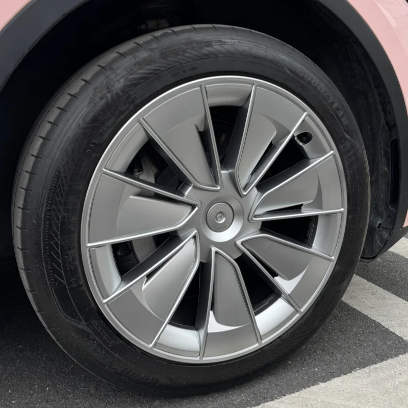 4 SZTUK Kołpaki kół 19 cali Osłona koła Wymiana koła Kołpak piasty Pełna osłona felgi Akcesoria do Tesla Model Y 2018-2024 — zdjęcie 6