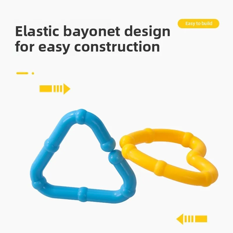 الأطفال هندسية سلسلة مشبك اللبنات ألعاب تعليمية قوس قزح هوك سلسلة الأطفال ألعاب التدريب العمل #5