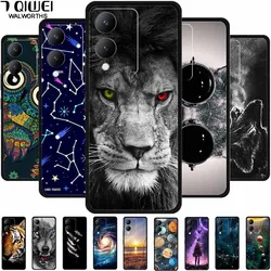 Funda For Vivo Y17s 4G Case Black Silicone Wolf Lion New Soft TPU Phone Cover for vivo Y17s 2023 Y 17s Bumper Coque for VivoY17s