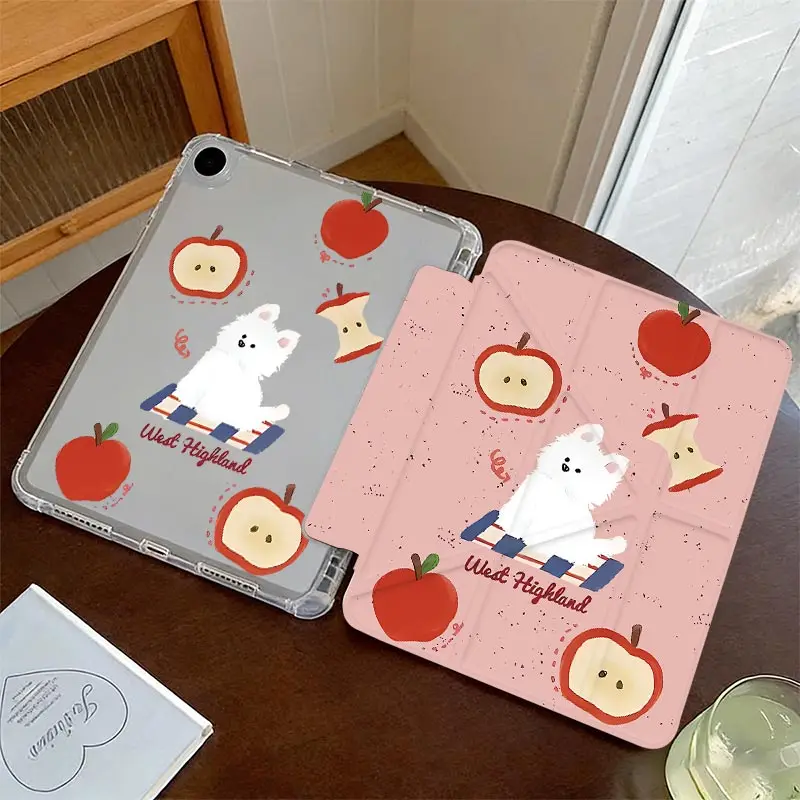 3+Y Fold Crystal Clear Case for Tab S6 Lite 10.4 inch Samsung S10 S9 12.4 inch Tab A9 8.7