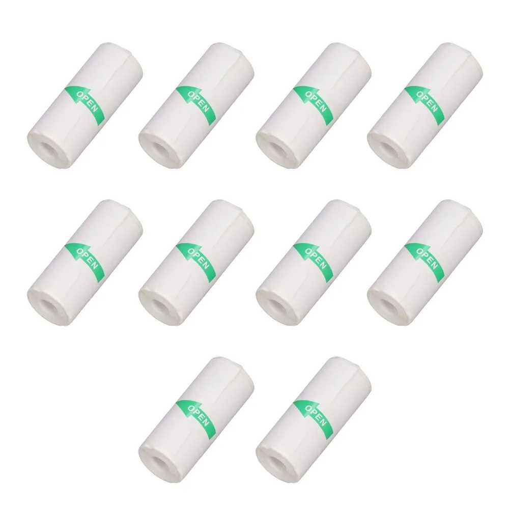 10 pcs , 20 pcs Water Tough Thermal Sticker Paper Oil Tough Transparent Surface 57X25Mm Printer Paper 57X25Mm Dimension