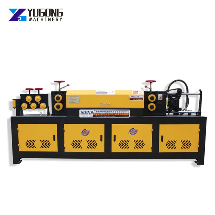 Automatic wire rope straightening cutting and stripping machine  rebar cutting machine wire straightening and cutting hydraulic