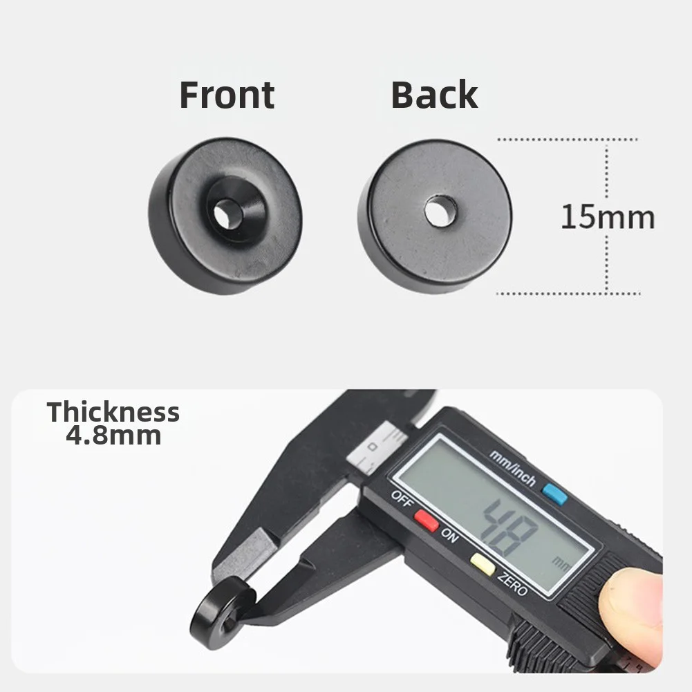 Magnetic Mic Clip Black For Yaesu MH-48 SSM-85D Handheld Radio Microphone Mount Car Use Portable Communication Gea