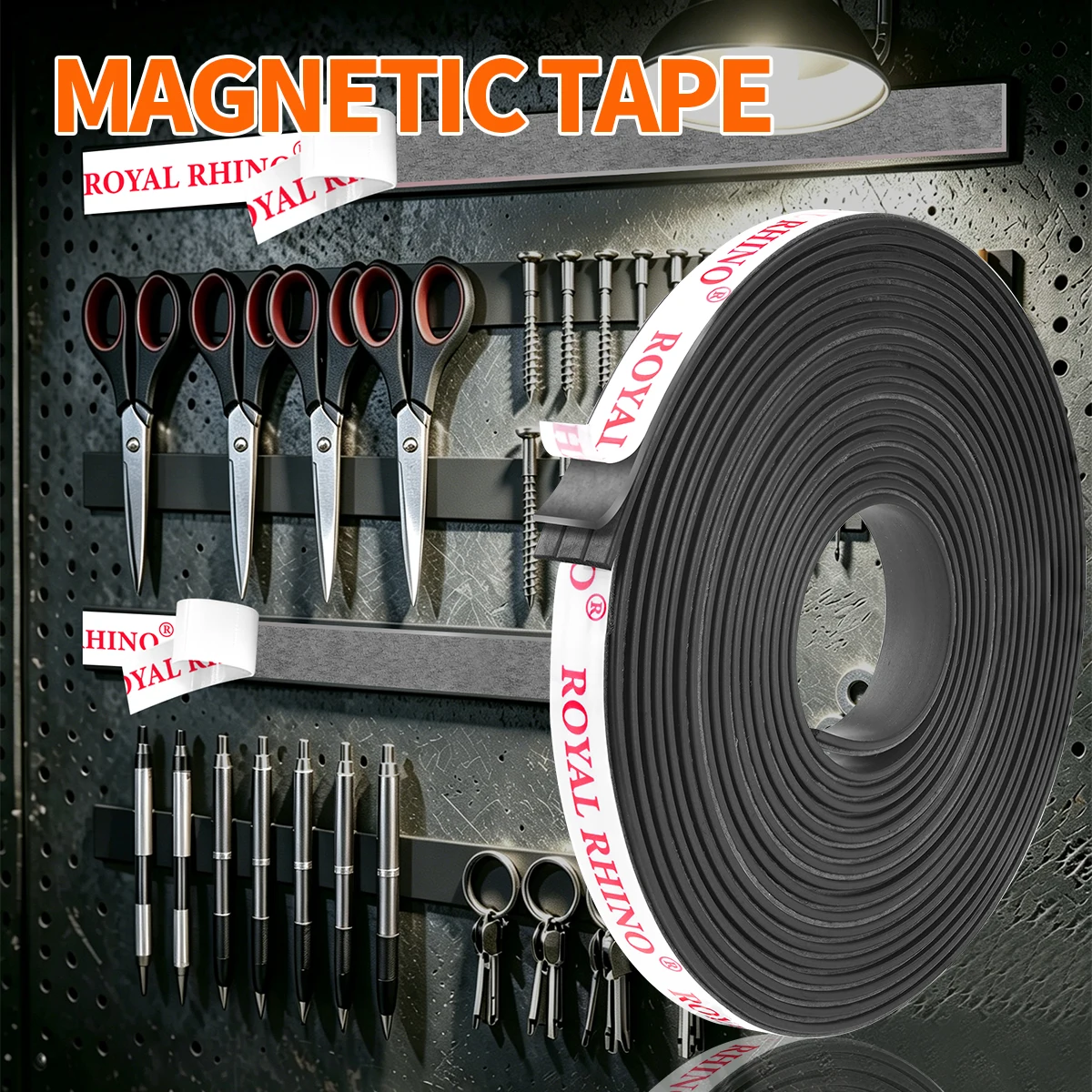 Magnetic Tape-Flexible Self-Adhesive Strong Flexible Magnet Suitable for Refrigerator Photo Office Poster Magnetic Stripe Tool