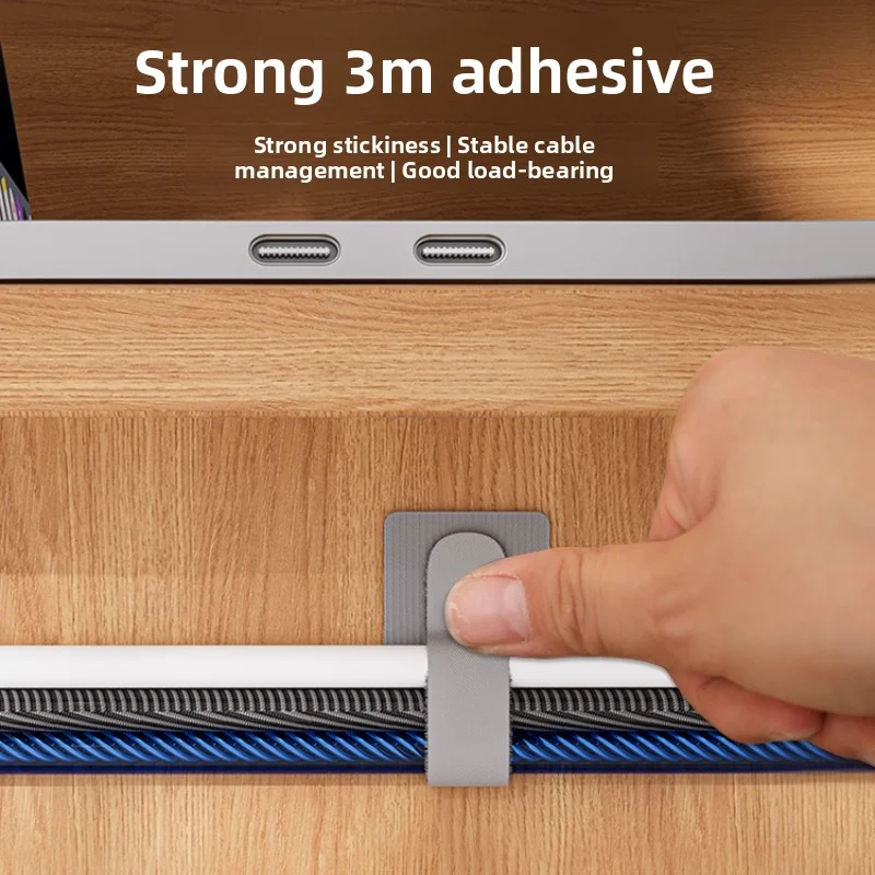 Velcro Reusable Cable Ties Nylon Data Cable Storage Organizer Desk Wire Binding Tape Free Cut for Home Office Electronics