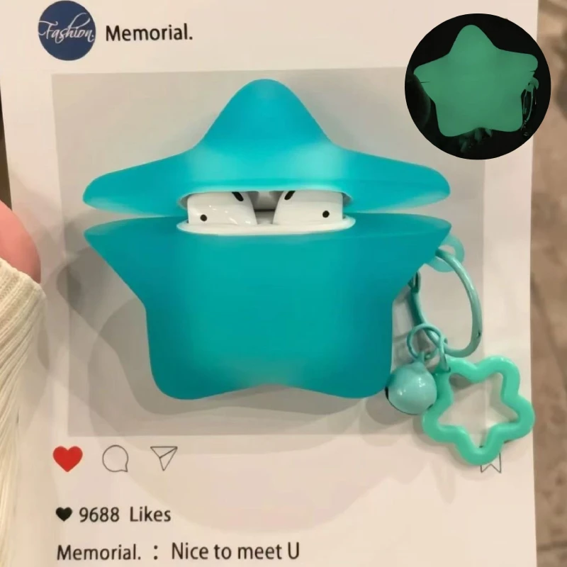 

For Redmi Buds 6 Pro 6Lite Xiaomi 5 Pro Earphone Case Transparent Star luminous Shockproof Cover Soft Silicone Protective Sleeve