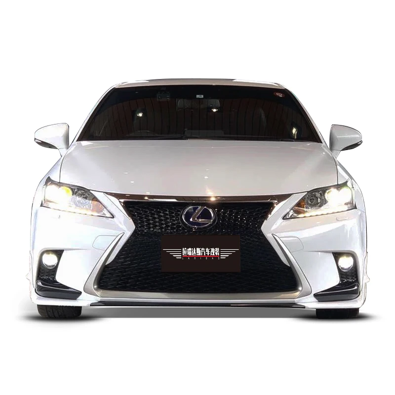 カーボンファイバーフロントリップキット,3セクションフロントセパレーター,カーアクセサリー,Lexus ct200h 2010-2022