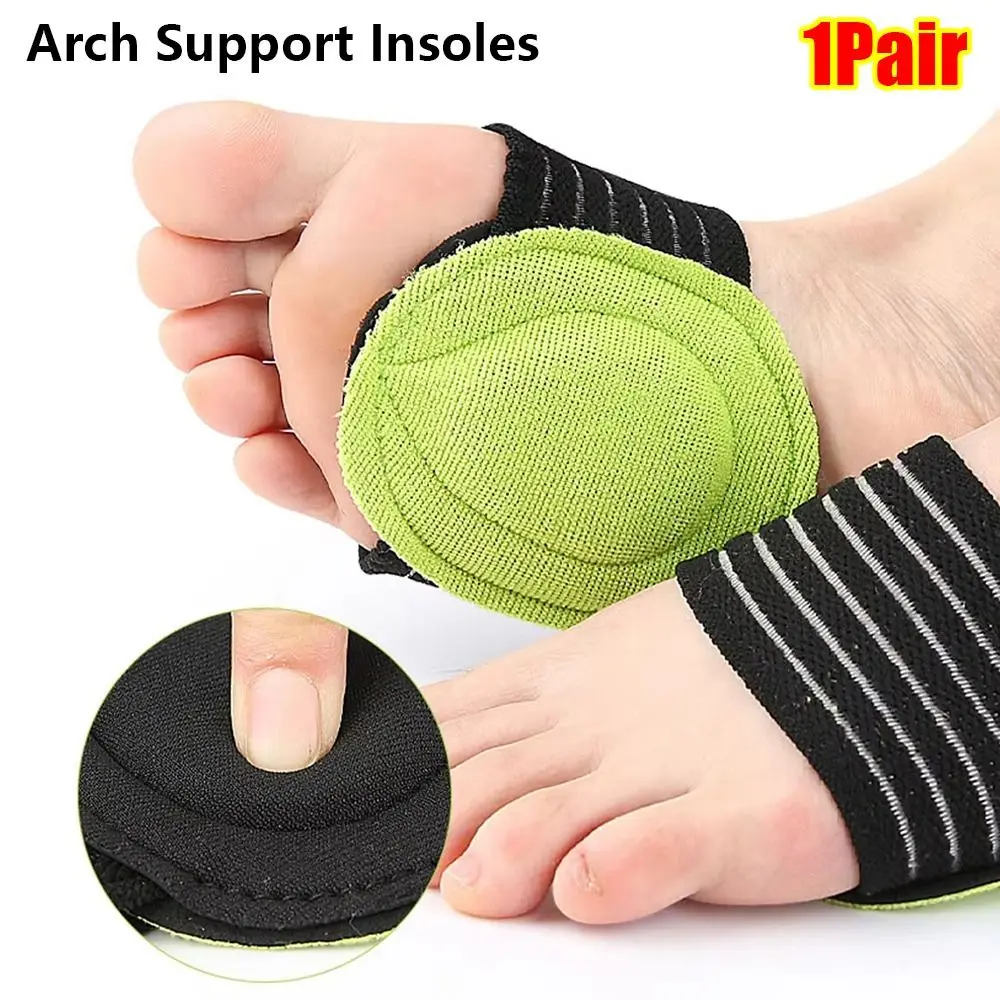 1Pair New Foot Pain Relief Arch Support Bands Silicone Flat Feet Support Foot Arch Brace Breathable Shoes Pad Women Men