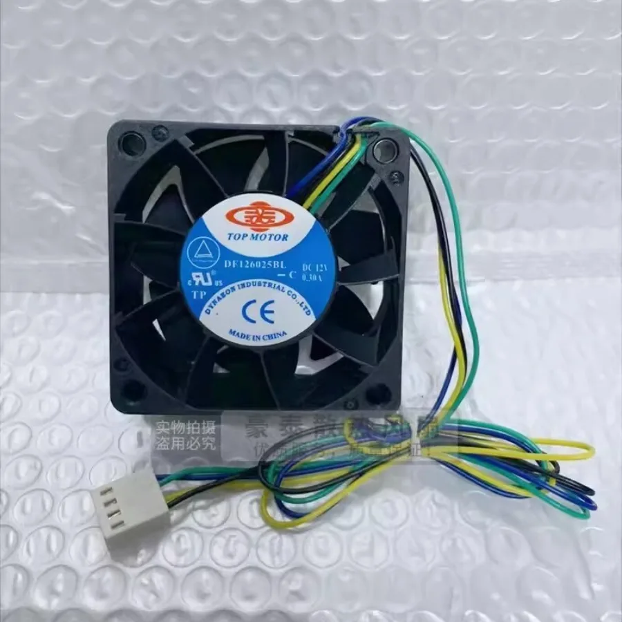 

1PCS for DF126025BL 6025 DC12V 0.30A 6CM 4-Pin PWM Dual Ball Cooling Fan