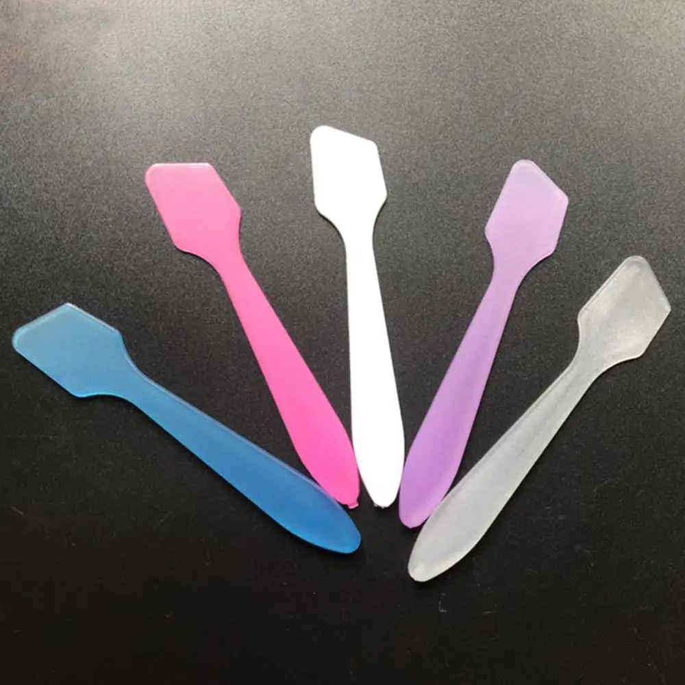 Espátulas de plástico duráveis, ferramentas de maquiagem, creme, máscara, lama, raspador de máscara, colher de mistura, vara de máscara, ferramentas cosméticas