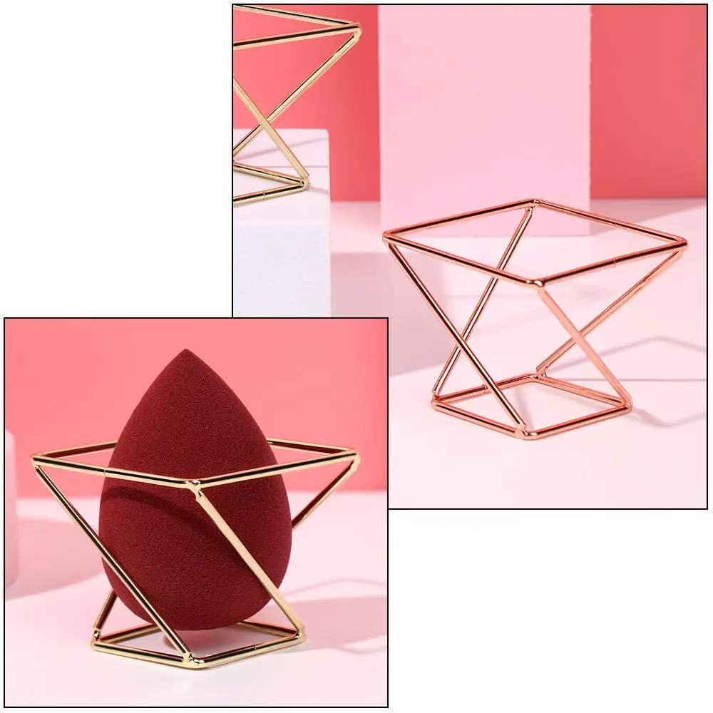 Women Retro Storage Rack Magic Creative Powder Puff Shelf Three-dimensional