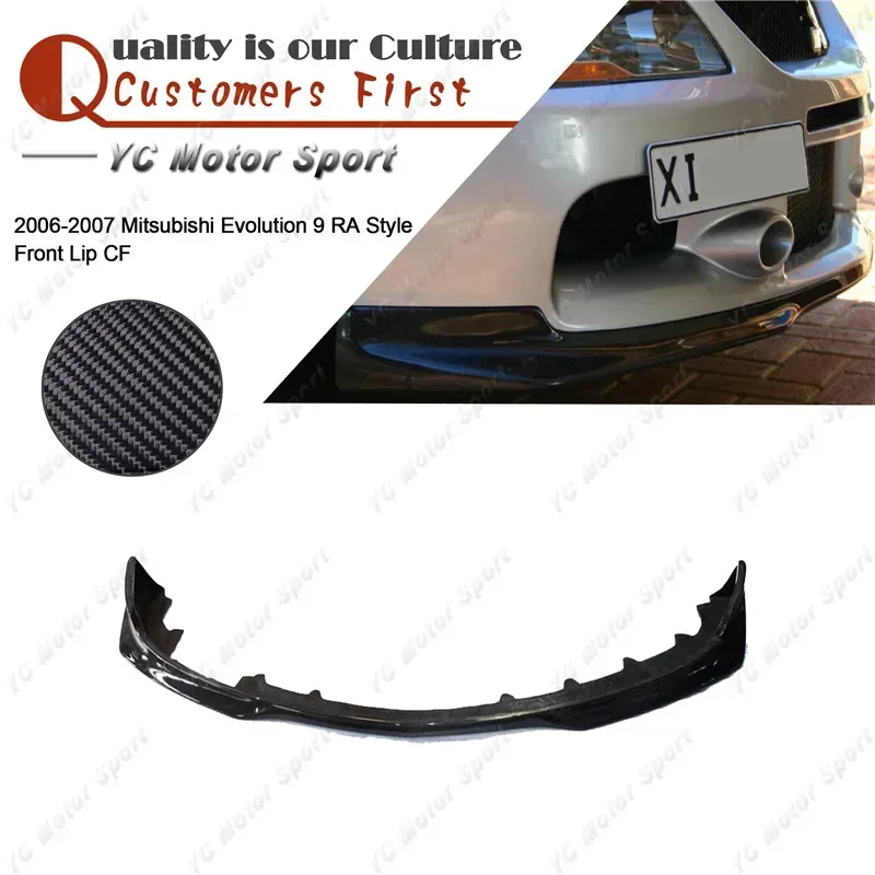 Car Accessories Carbon Fiber RA Style Front Lip Fit For 2005-2007 Evolution 9 Front Bumper Lip Front Splitter