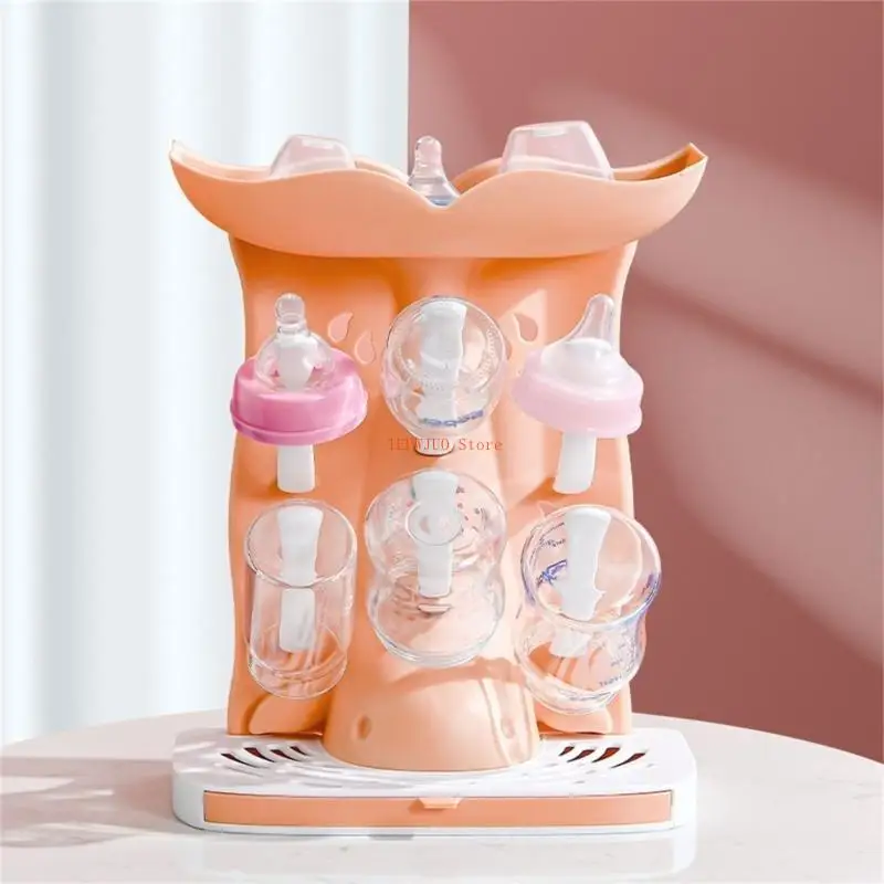 

U50F Innovative Baby Bottle Rack Plastic Baby Bottle Storage Rack ABS for Busy Time