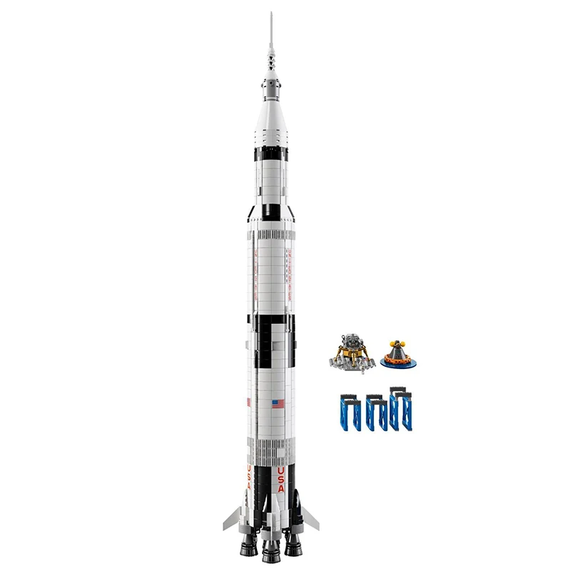 Ensemble de blocs de construction de fusées spatiales, 1969 pièces, jouet en briques de l'univers pour adultes et enfants, cadeaux d'anniversaire compatibles avec 21309