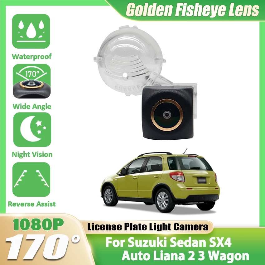

170 ° Автомобильная камера заднего вида HD 1080P для Suzuki Sedan SX4 Auto Liana 2 3 Wagon ночного видения, аксессуары для автомобиля заднего вида