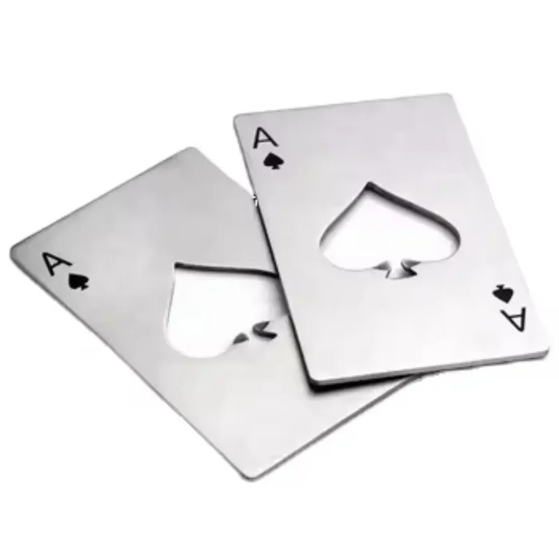 

Custom logo Shape Sublimation Blank Stainless Steel Metal Business Credit Card Bottle Opener