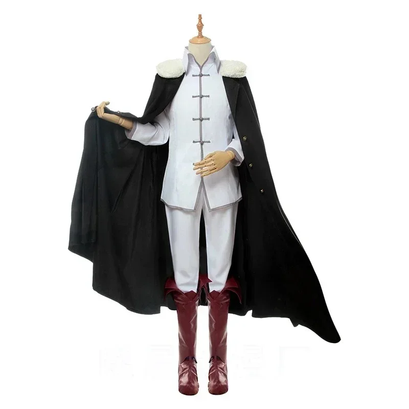 Anime Fyodor Dostoevsky Cosplay Costume Cloak Cape Top Pants Suit For Women Men Halloween Carnival Party Stage Perform Clothes