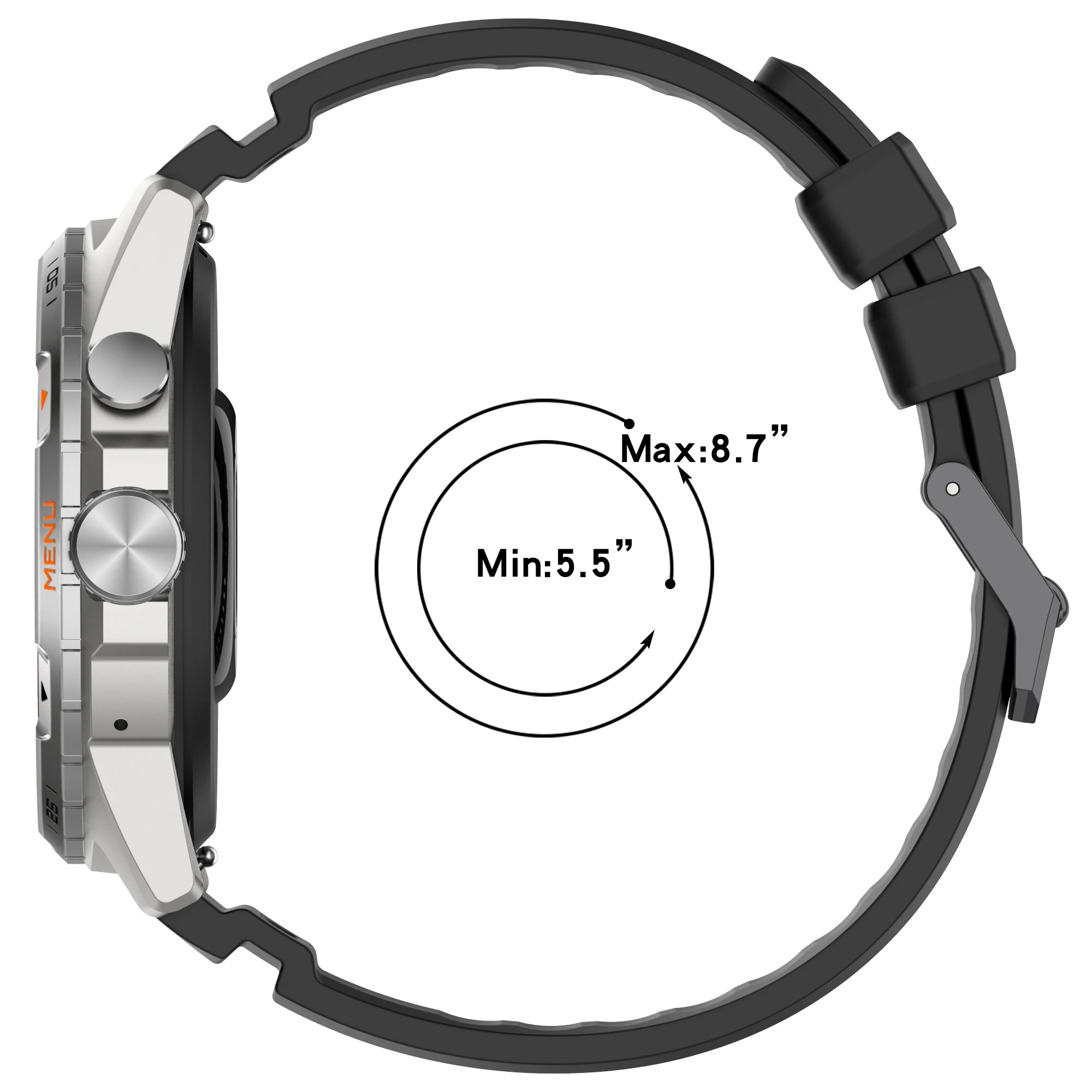 24 مللي متر حزام الساعات ل TicWatch برو 5 إندورو حزام الرياضة سيليكون استبدال كوريا معصمه ل TicWatch أطلس سوار الإكسسوار