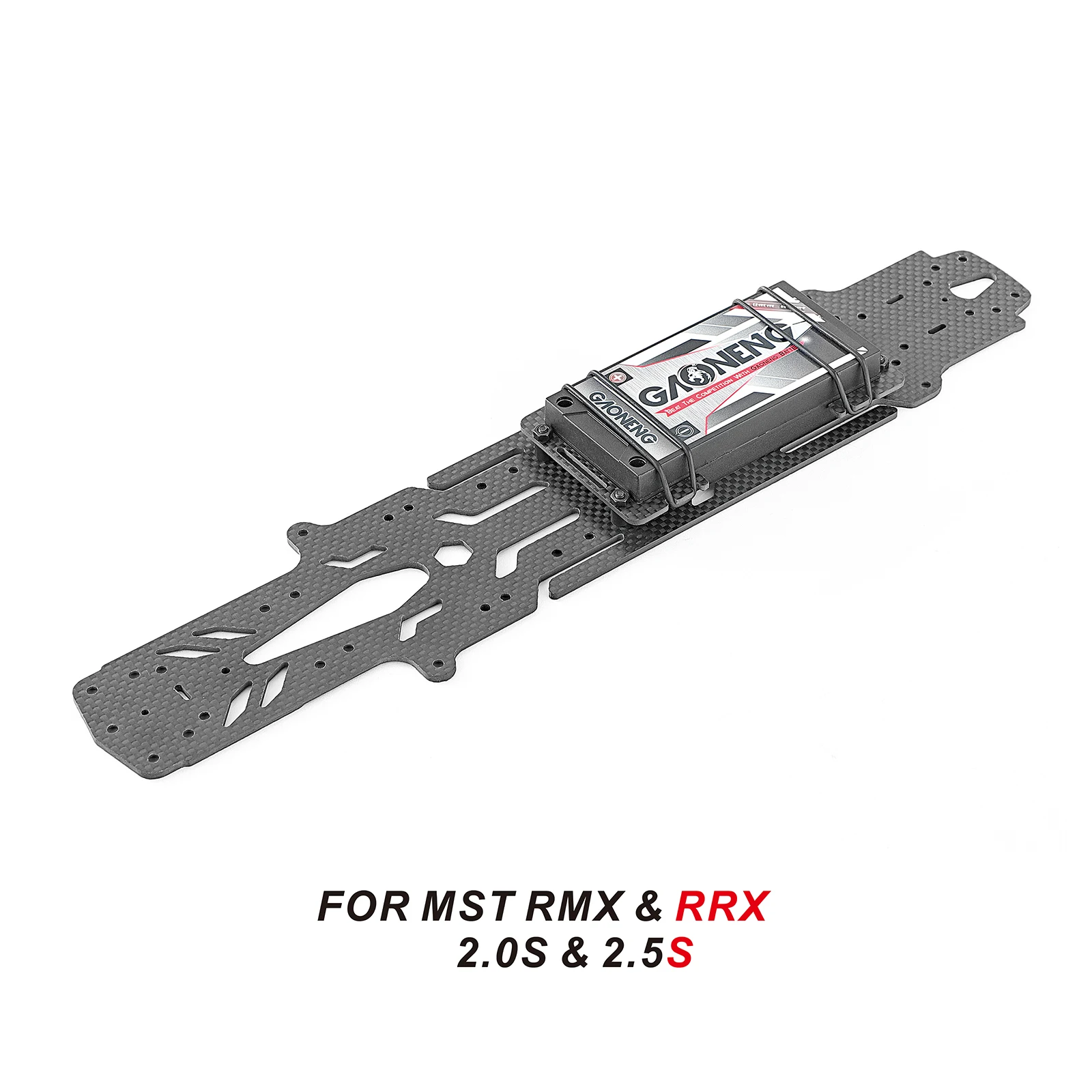 Narrow Vertical High Traction Carbon Fiber Chassis and Battery Holder for MST RMX & RRX 2.0S &2.5S 1:10 Drift Car