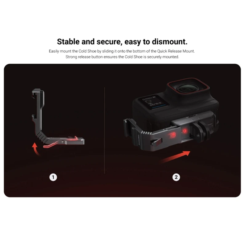 Аксессуары для холодного башмака, Черные Аксессуары для холодного башмака для Insta360 Ace, аксессуары для Insta360 Ace/Ace Pro