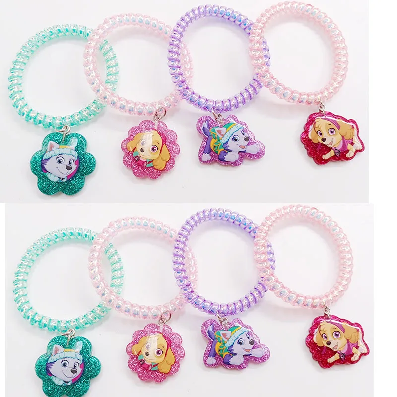 PAW Patrol NEW Anime Action Figure Chase Skye Fashion Girls Classic Wide Chain Bracelet for Kids Bangles Children Toys