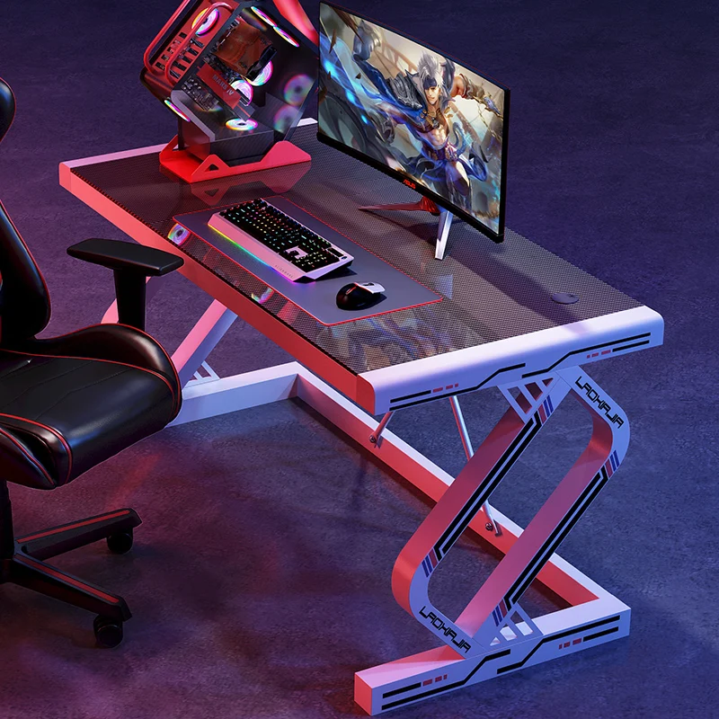 

/Black Creativity Computer Desks Standing Modern Console Gaming Computer Desks Organizers Design Mesas De Computador Furniture