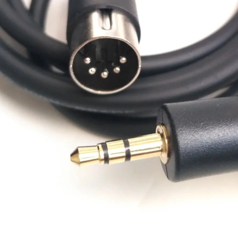 A B Type Stereo TRS 3.5 Male to 5P 5Pin DIN Male Audio Cable Line 5Pin DIN MIDI male to TRS 3.5mm Male Adapter Wire Cord 3.5 Din