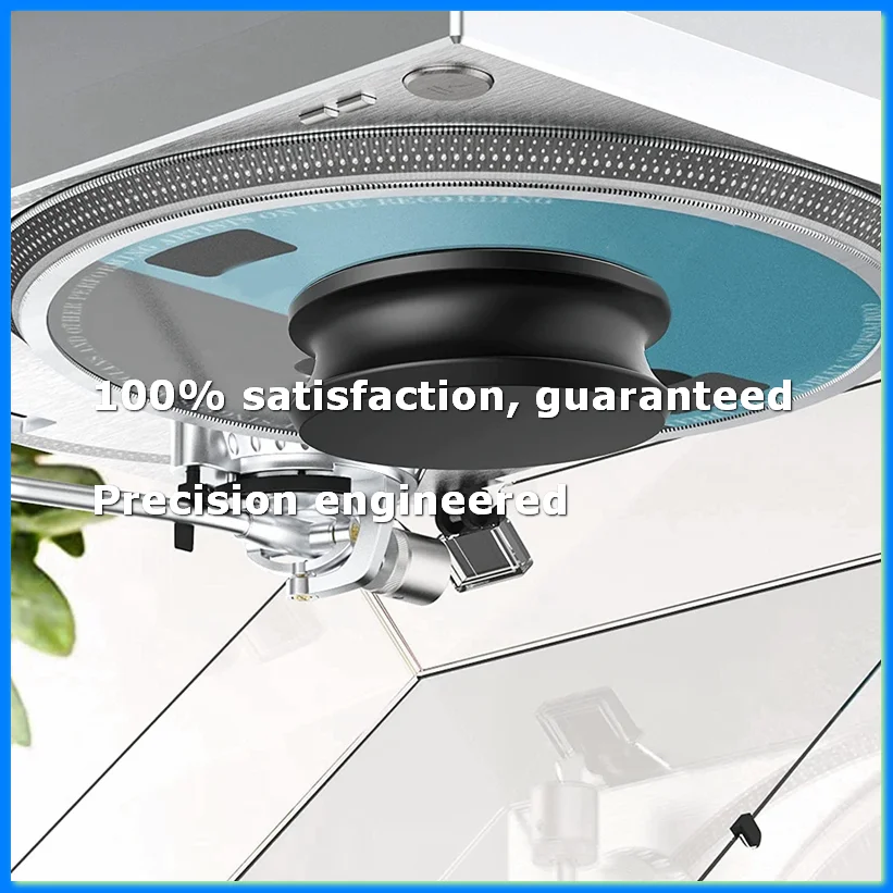 

Aluminum Vinyl Record Weight Stabilizer Disc Balanced Clamp for Turntable LP Record Player Accessories Black-A22U