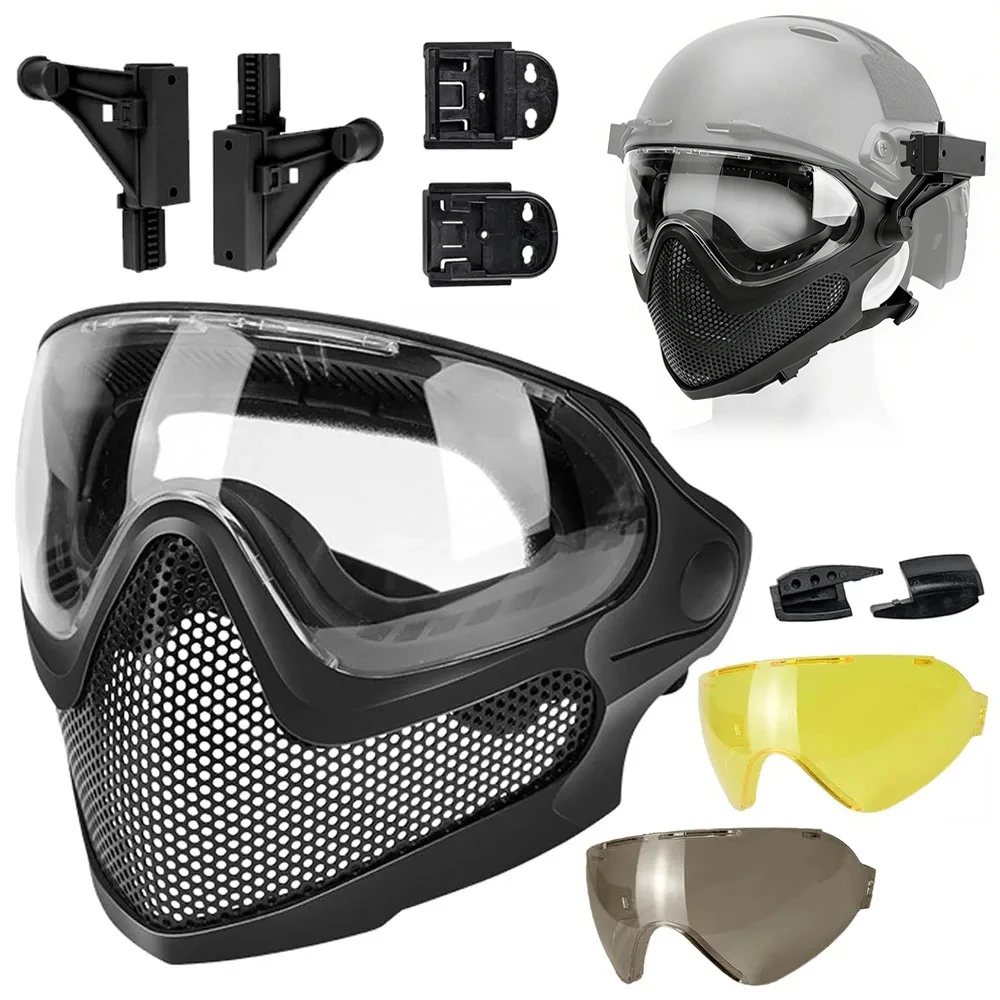 airsoft-full-face-mask-helmet-mask-safety-protective-anti-fog-goggles-set-breathable-steel-mesh-protection-face-mask-for-wargame