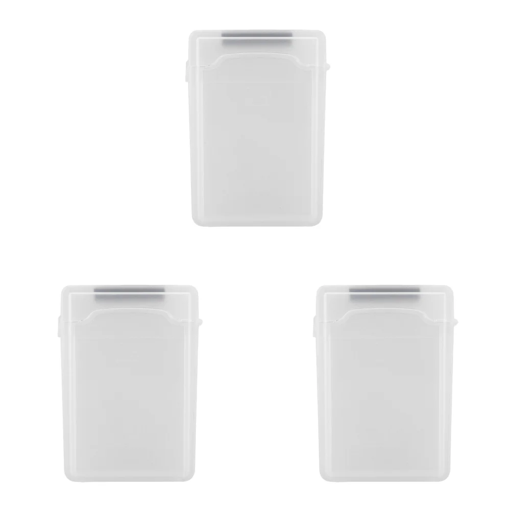 

3.5 Inch IDE SATA HDD Hard Drive Disk Storage Box Plastic HDD Caddy Case(White)