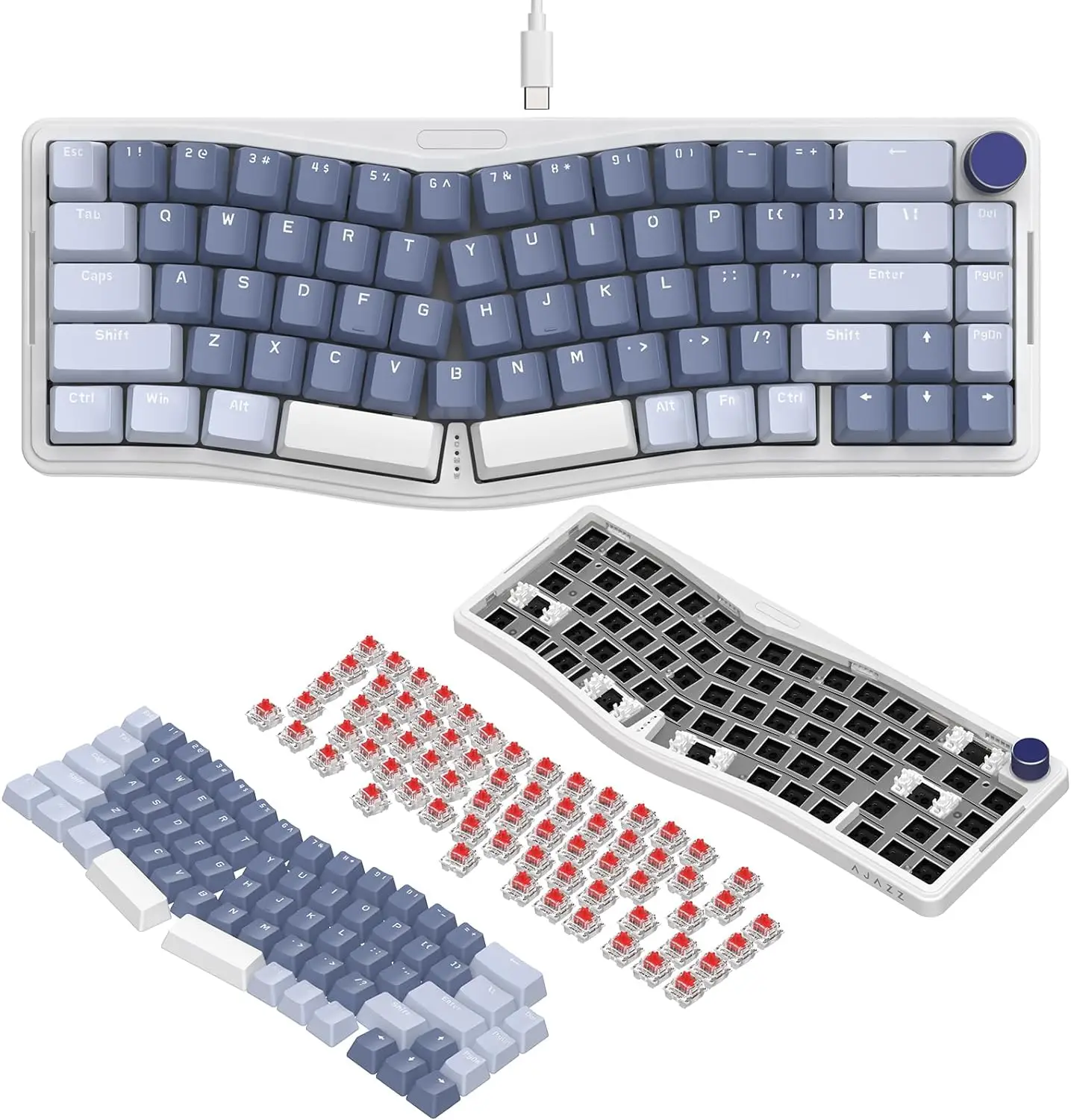 Attack Shark x AJAZZ AKS068 Alice 60% Layout Teclado mecânico com