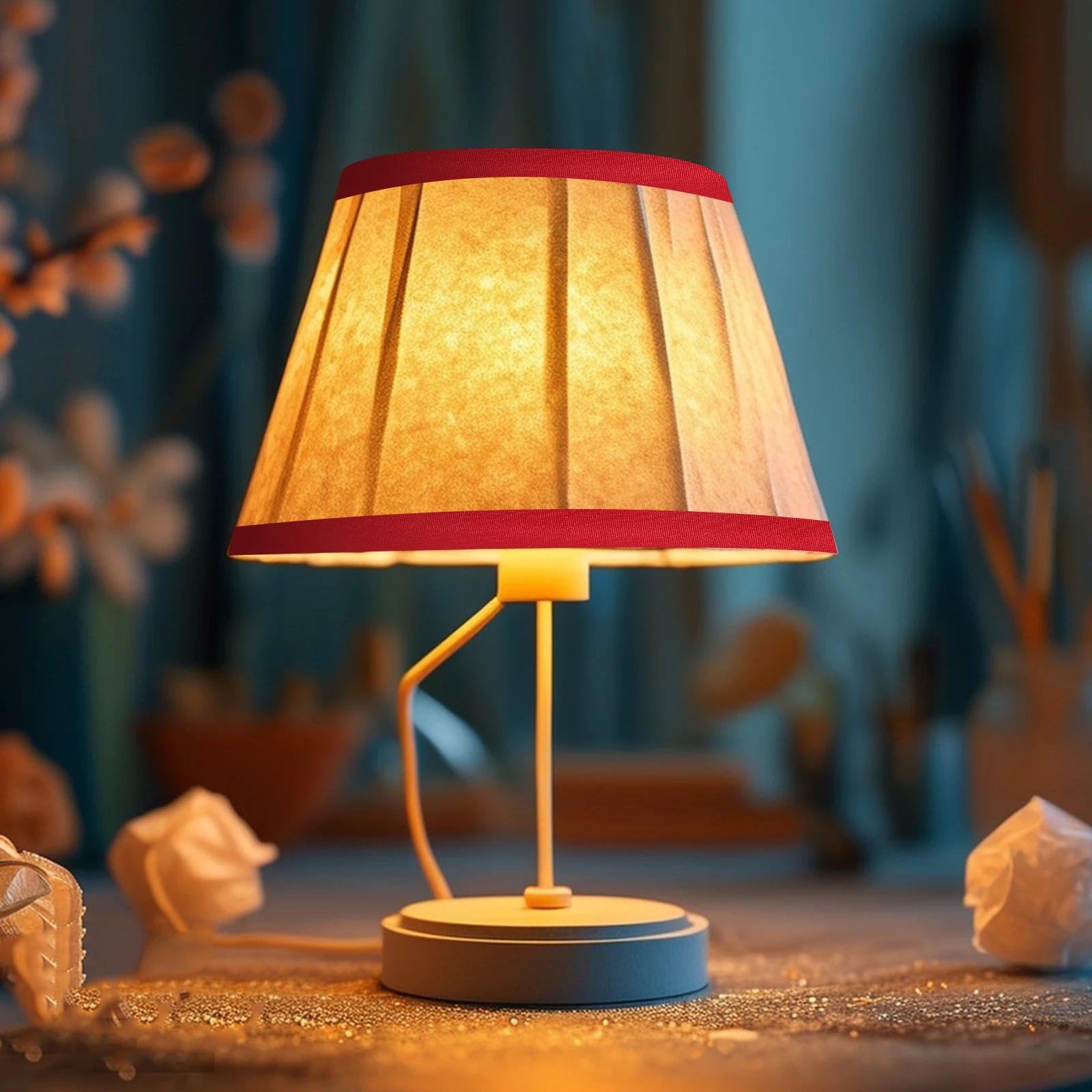 شريط عاكس الضوء ذاتي اللصق، لون نابض بالحياة، مادة متينة، سهلة الاستخدام لمختلف ظلال المصابيح لديكور المكاتب المنزلية