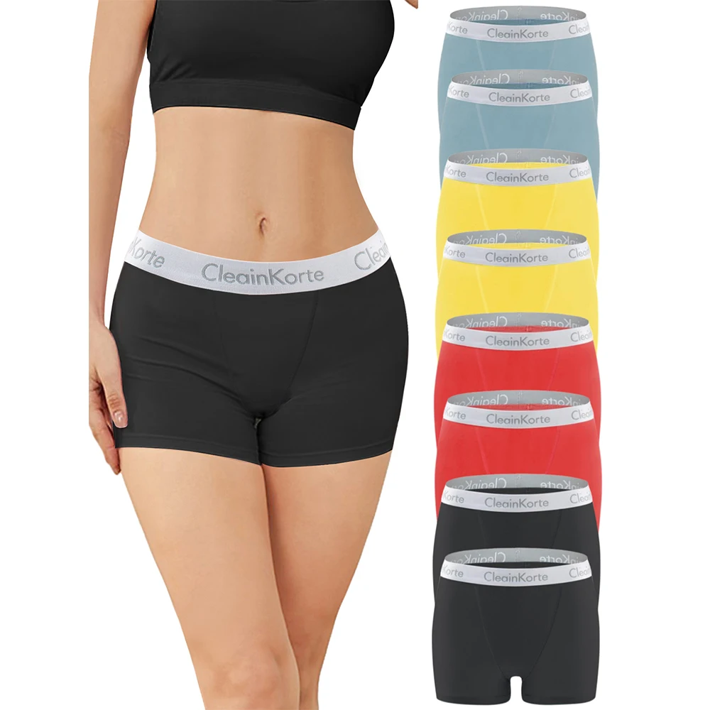 Women Boyshort Boxer Cotton Underpant Elastic Panties Anti Chafing Female Underwear Protective Shorts Under The Skirt Briefs