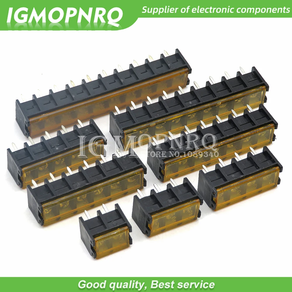 2/5PCS HB9500 2P 3P 4P 5P 6P 7P 8P 9P 10Pin PCB Screw Terminal Block Connector HB-9500 300V 30A Lid Barrier Terminal 9.5MM Pitch