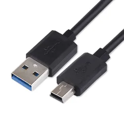 Kabel Mini USB o długości 3,3 stopy Ładowarka USB 2.0 kompatybilna z Garmin GPS, SatNav, Kamera samochodowa, Kontroler PS3, Dysk twardy, GoPro Hero PDA