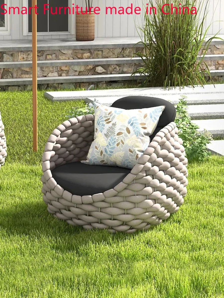 

Outdoor sofa courtyard villa balcony rattan chair outdoor balcony furniture open-air garden waterproof sunscreen rattan leisure
