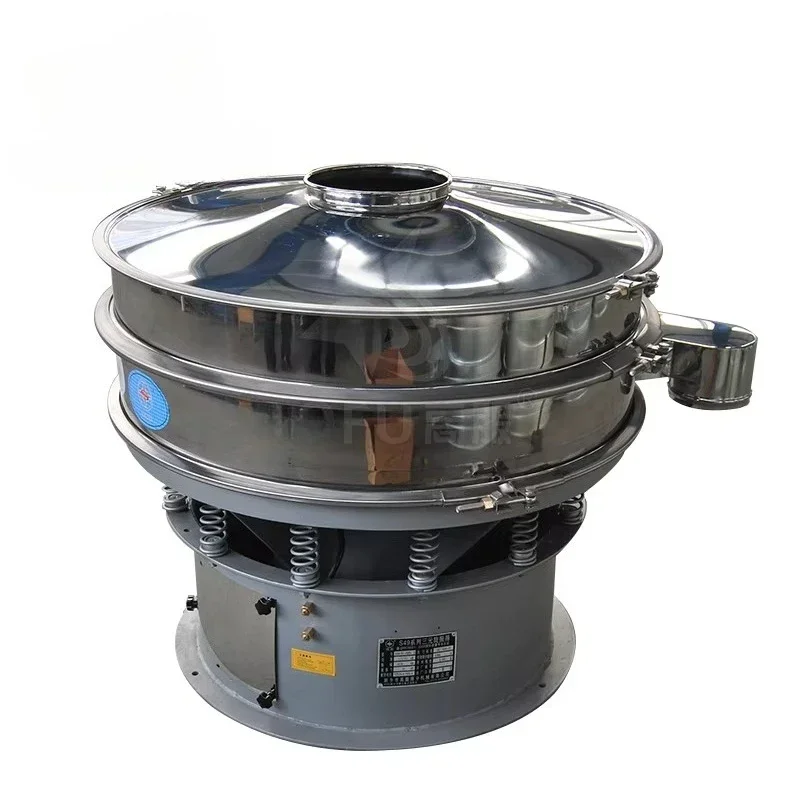 High Quality Stainless Steel Sieving Machine Rotary Vibrating Screen For Hemp Resin Flower Separation Electric Powder Sifter