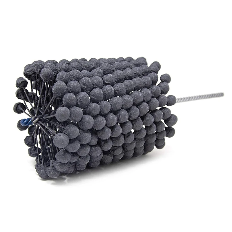 Brosse de meulage à tête sphérique, corps de assujetet intervalles, brosse de polissage, outil d'ébavurage de trous de assujet