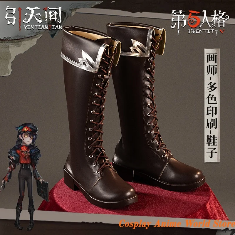 

In stock Edgar Valden Cosplay Shoes Anime Game Identity V Painter Role Play Shoes Halloween Party festival