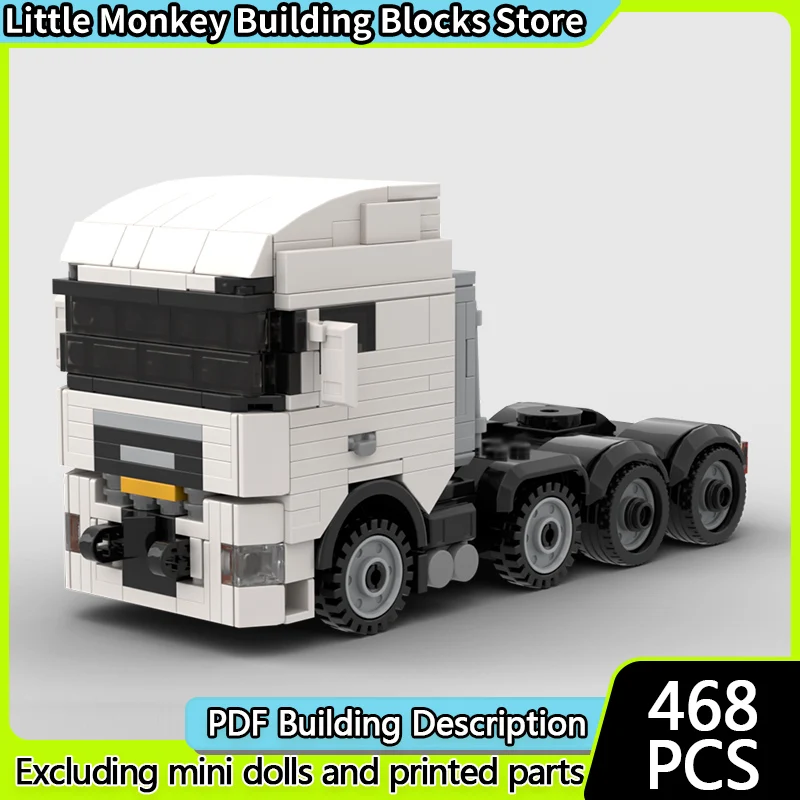 

Модель городской автомобиль MOC, строительные кирпичи, сверхмощный бортовой грузовик, модульная технология, детские праздничные подарки, сборные игрушки, костюм