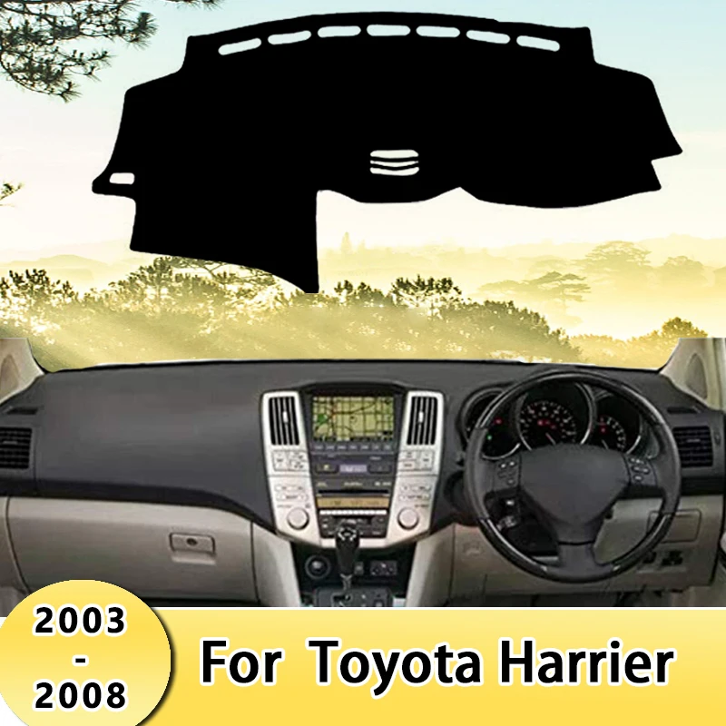

Car Dashboard Cover Sun Shade Mats Avoid Light Pads Instrument Panel Protective Carpets For Toyota Harrier 2003-2008 2004 2005