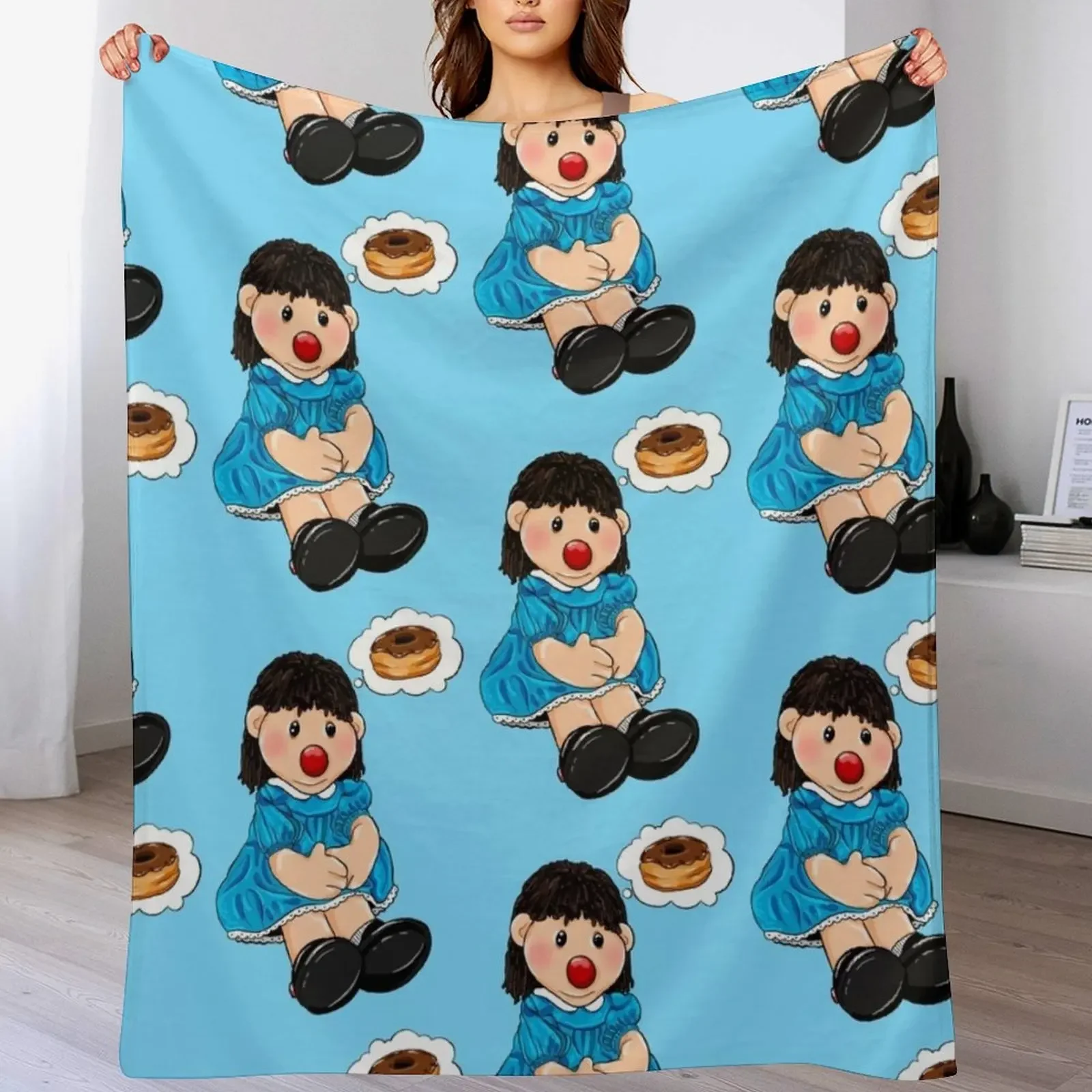 Molly The Dolly Throw Blanket Modern Design Soft Blanket for Home Decor
