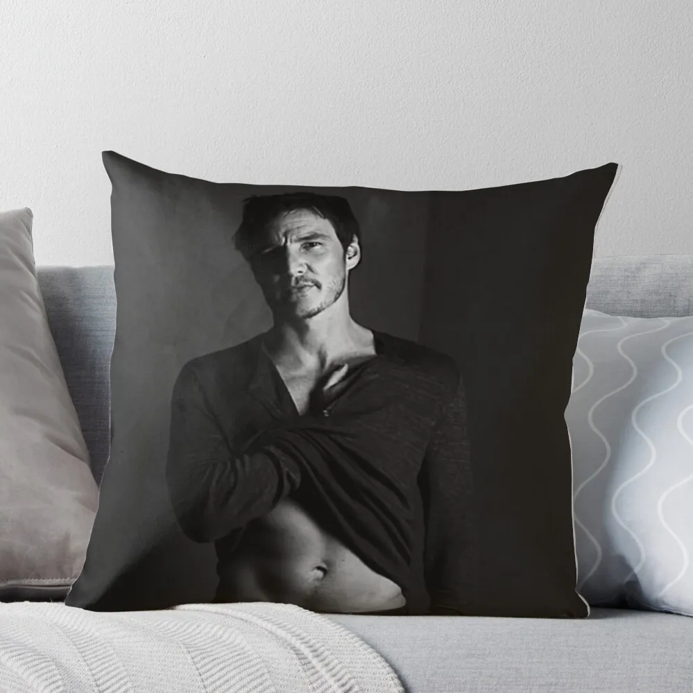 

Pedro pascal in the dark Throw Pillow autumn pillowcase Throw Pillow Covers