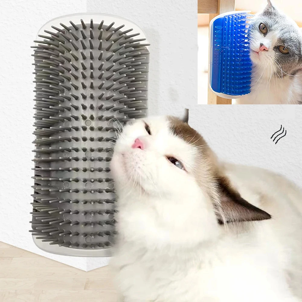 Cat Scratcher Massager for Cats Scratching Pets Brush Remove Hair Comb Grooming Table Dogs Kitten Care Royal Canin Accessories