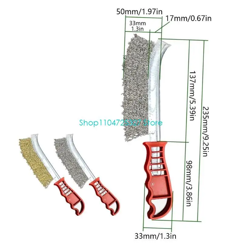 Cepillo rasguño alambre d8kf 2 paquete acero inoxidable 9 pulgadas con ergonómico descalificación polvo