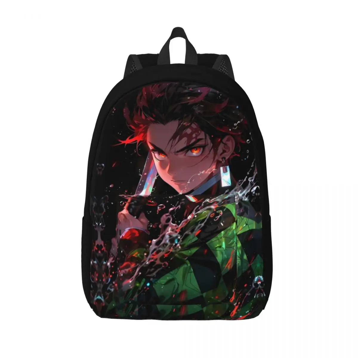 

Demon Slayer Backpack Elementary High College School Student Tanjiro Kamado Anime Bookbag Teens Daypack Gift